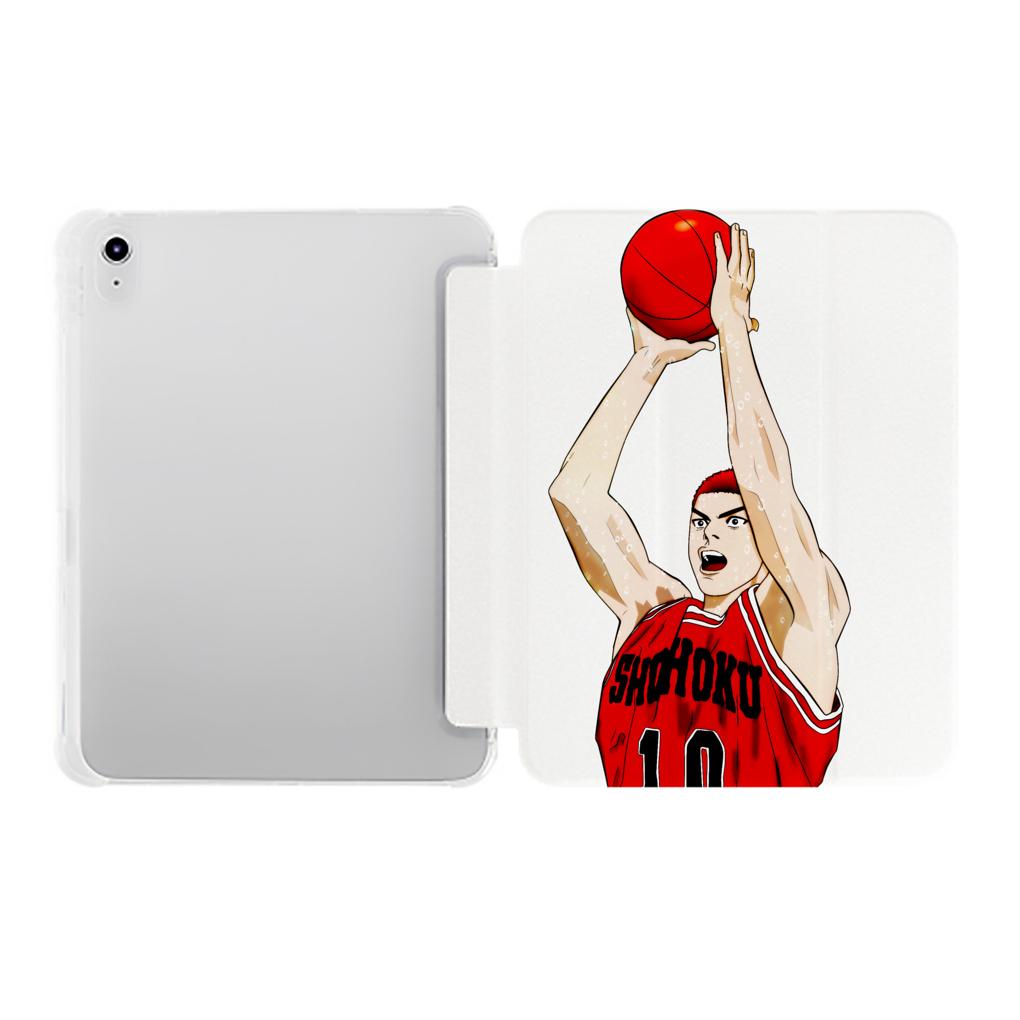 （画像用） SLAM DUNK／スラムダンク IPad ケース ペン収納付き 三つ折りスタンド PUレザー×シリコン 対応機種9.5/10.5/10.9インチ